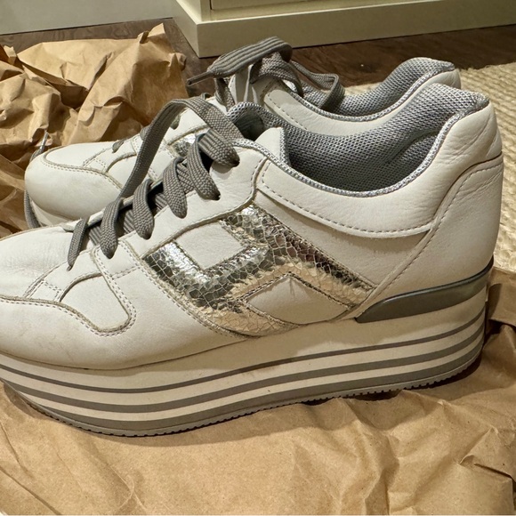 Hogan H222 Platform Sneakers US9 / EU40 White. - Picture 3 of 8